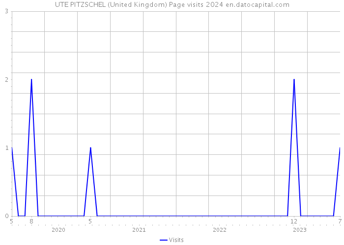 UTE PITZSCHEL (United Kingdom) Page visits 2024 