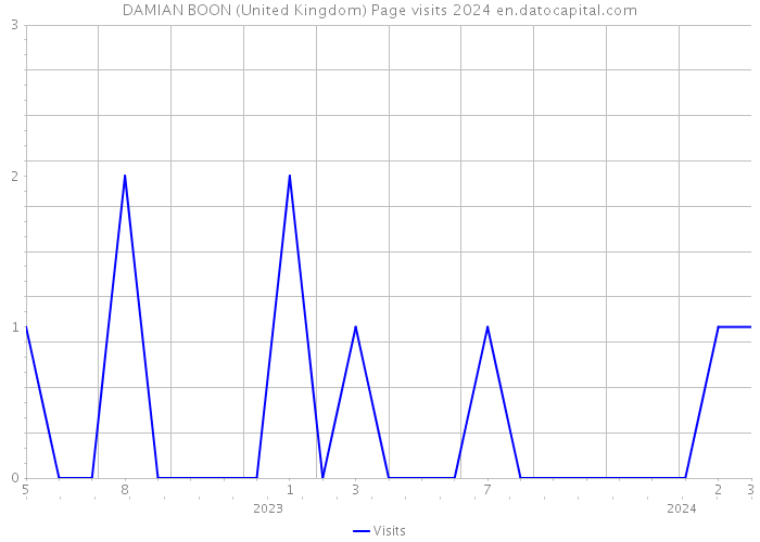 DAMIAN BOON (United Kingdom) Page visits 2024 