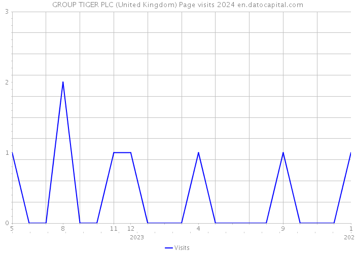 GROUP TIGER PLC (United Kingdom) Page visits 2024 