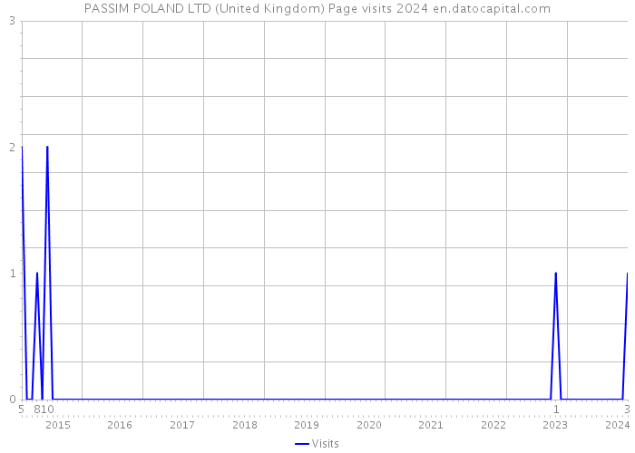 PASSIM POLAND LTD (United Kingdom) Page visits 2024 