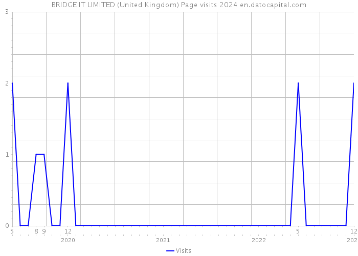 BRIDGE IT LIMITED (United Kingdom) Page visits 2024 