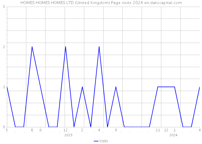 HOMES HOMES HOMES LTD (United Kingdom) Page visits 2024 