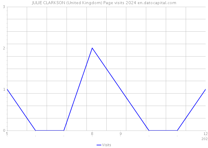 JULIE CLARKSON (United Kingdom) Page visits 2024 