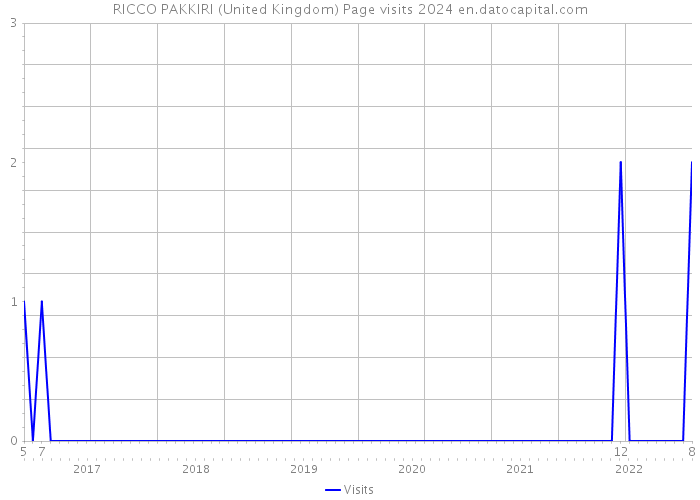 RICCO PAKKIRI (United Kingdom) Page visits 2024 