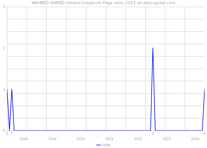 WAHEED AHMED (United Kingdom) Page visits 2024 