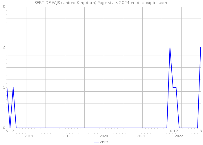 BERT DE WIJS (United Kingdom) Page visits 2024 