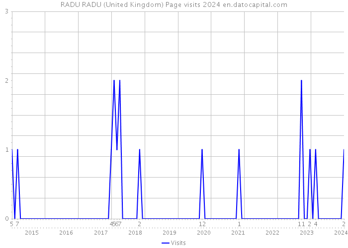 RADU RADU (United Kingdom) Page visits 2024 