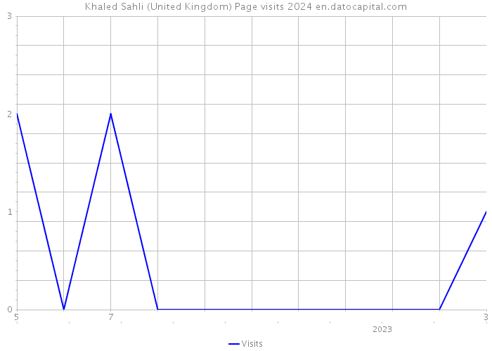 Khaled Sahli (United Kingdom) Page visits 2024 