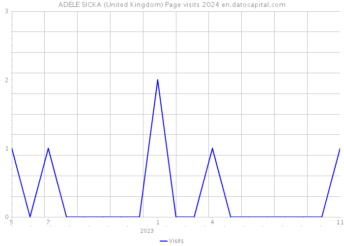 ADELE SICKA (United Kingdom) Page visits 2024 