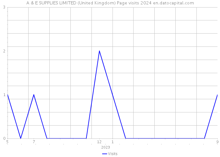 A & E SUPPLIES LIMITED (United Kingdom) Page visits 2024 