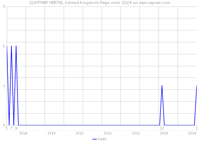 GUNTHER HERTEL (United Kingdom) Page visits 2024 