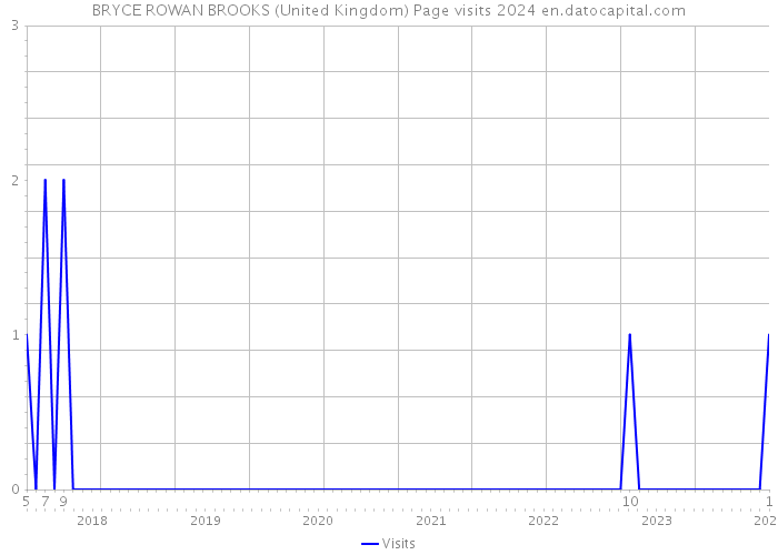 BRYCE ROWAN BROOKS (United Kingdom) Page visits 2024 