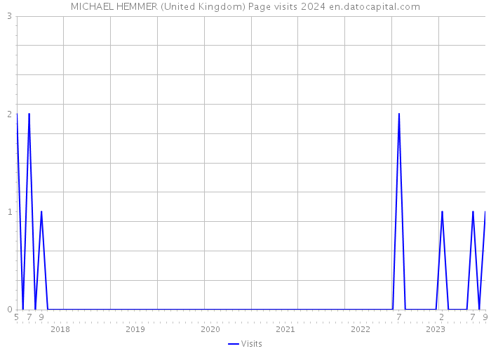 MICHAEL HEMMER (United Kingdom) Page visits 2024 