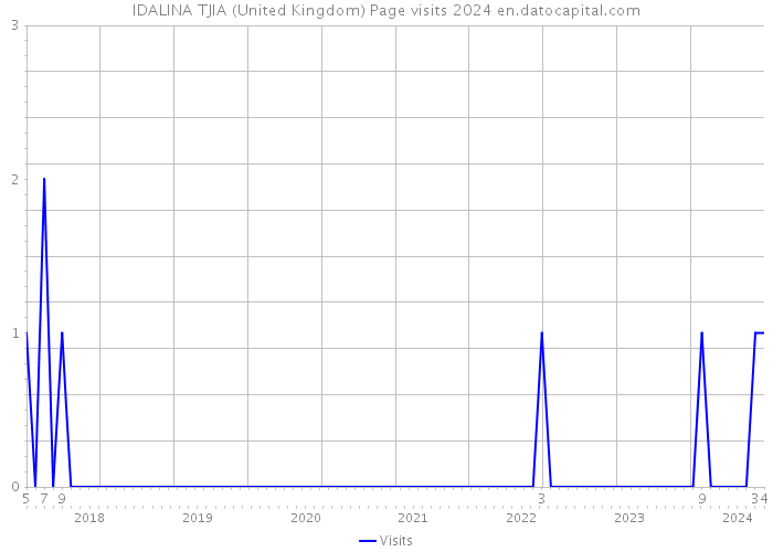 IDALINA TJIA (United Kingdom) Page visits 2024 