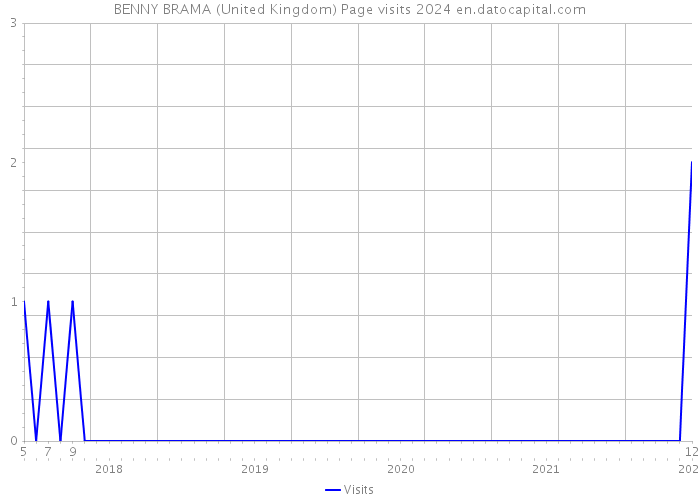 BENNY BRAMA (United Kingdom) Page visits 2024 