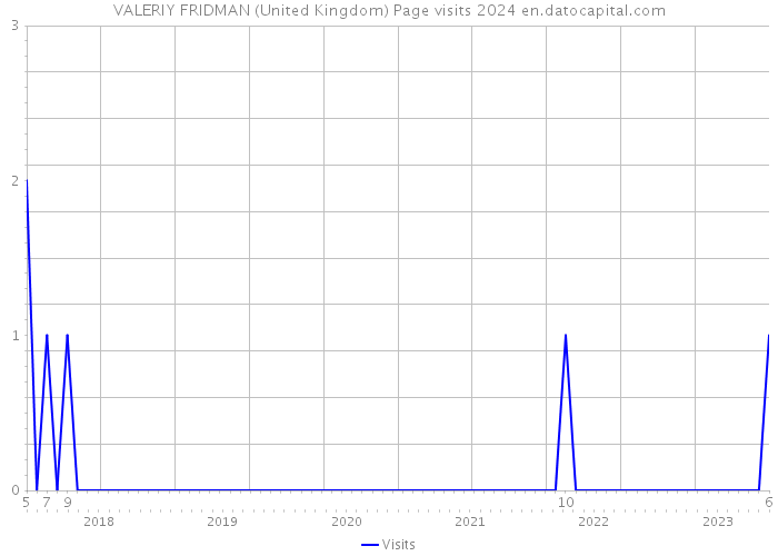VALERIY FRIDMAN (United Kingdom) Page visits 2024 