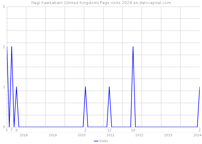 Nagi Kawkabani (United Kingdom) Page visits 2024 