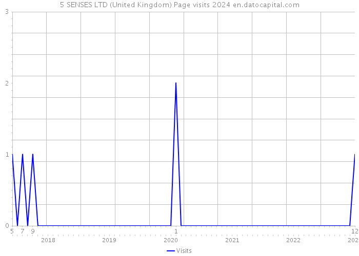5 SENSES LTD (United Kingdom) Page visits 2024 