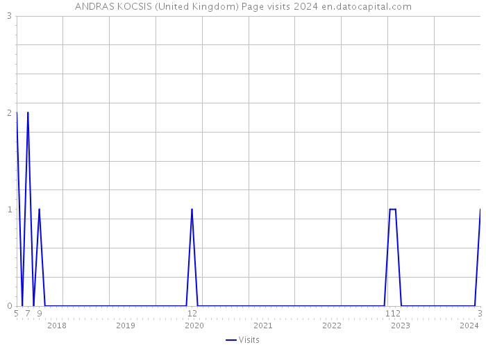 ANDRAS KOCSIS (United Kingdom) Page visits 2024 