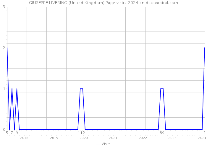 GIUSEPPE LIVERINO (United Kingdom) Page visits 2024 