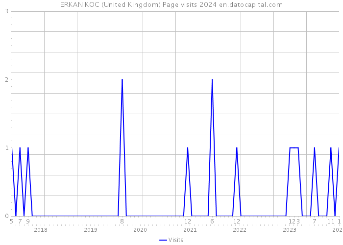 ERKAN KOC (United Kingdom) Page visits 2024 