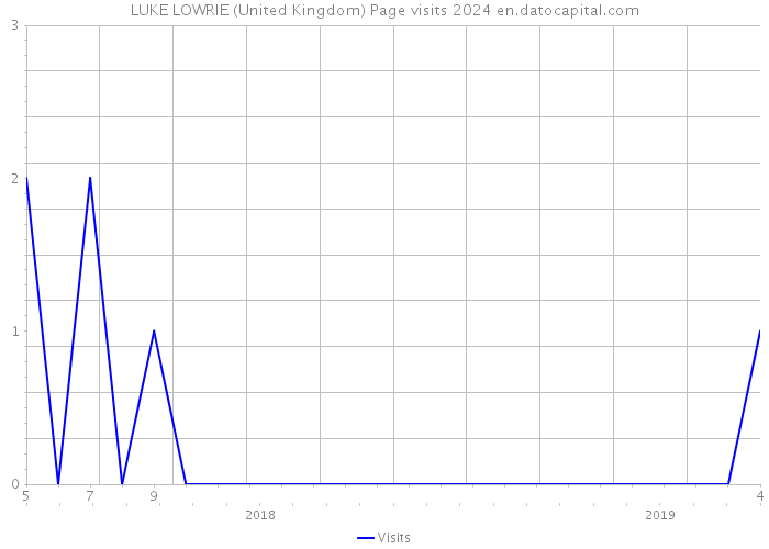 LUKE LOWRIE (United Kingdom) Page visits 2024 