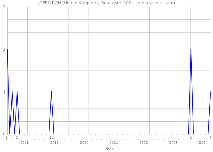 JOERG ROH (United Kingdom) Page visits 2024 
