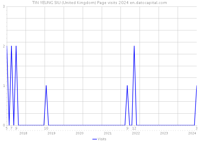 TIN YEUNG SIU (United Kingdom) Page visits 2024 