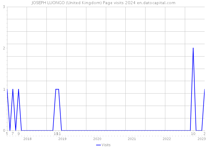 JOSEPH LUONGO (United Kingdom) Page visits 2024 