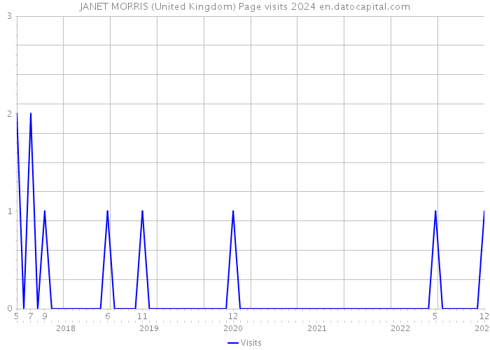 JANET MORRIS (United Kingdom) Page visits 2024 