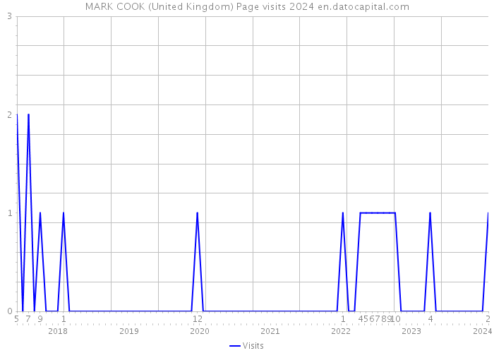 MARK COOK (United Kingdom) Page visits 2024 