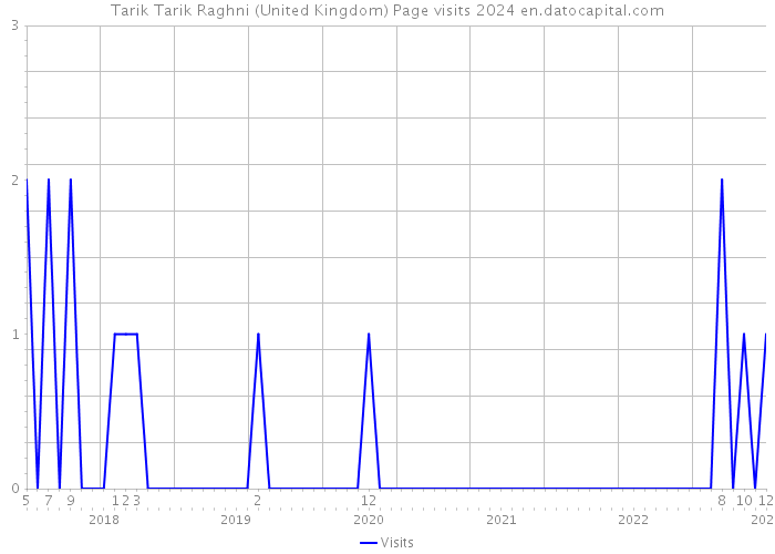 Tarik Tarik Raghni (United Kingdom) Page visits 2024 