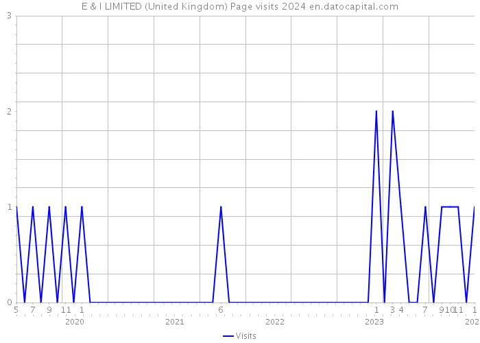 E & I LIMITED (United Kingdom) Page visits 2024 
