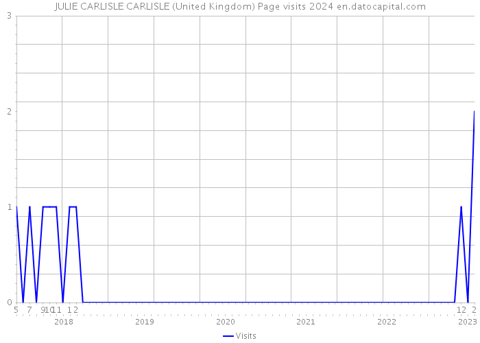 JULIE CARLISLE CARLISLE (United Kingdom) Page visits 2024 
