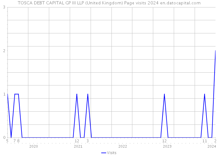 TOSCA DEBT CAPITAL GP III LLP (United Kingdom) Page visits 2024 