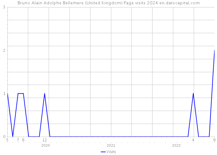 Bruno Alain Adolphe Bellemere (United Kingdom) Page visits 2024 