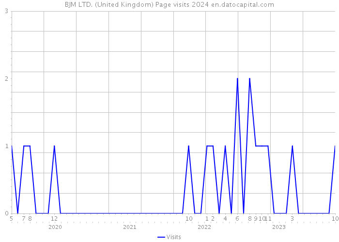 BJM LTD. (United Kingdom) Page visits 2024 
