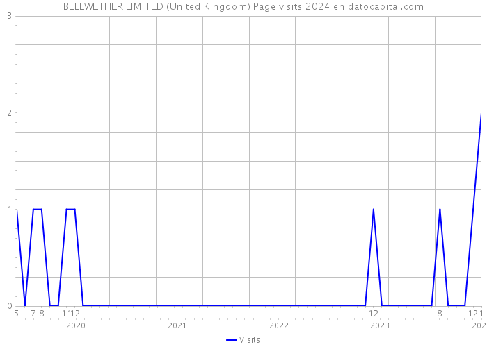 BELLWETHER LIMITED (United Kingdom) Page visits 2024 