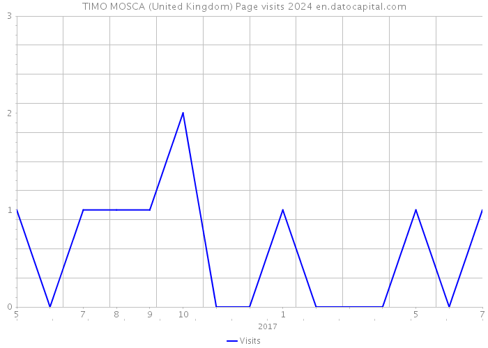 TIMO MOSCA (United Kingdom) Page visits 2024 