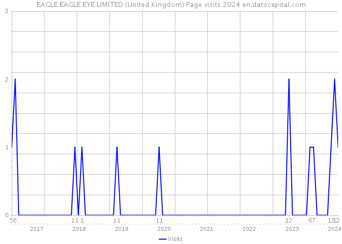 EAGLE EAGLE EYE LIMITED (United Kingdom) Page visits 2024 