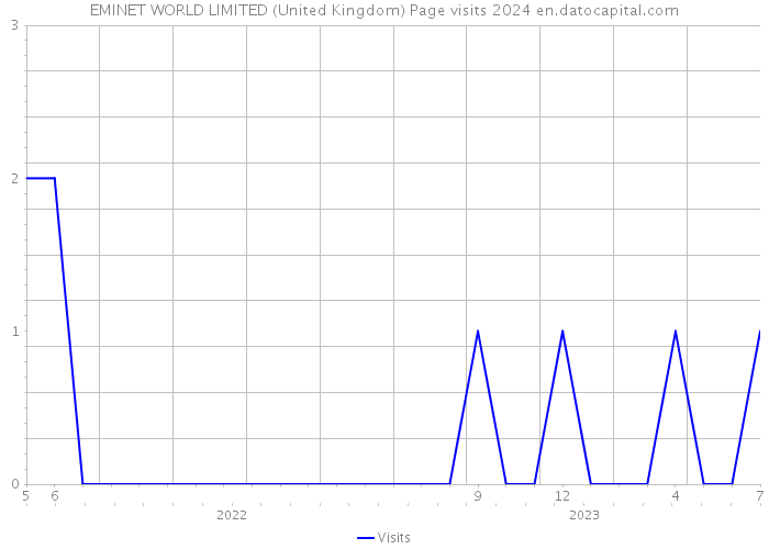EMINET WORLD LIMITED (United Kingdom) Page visits 2024 