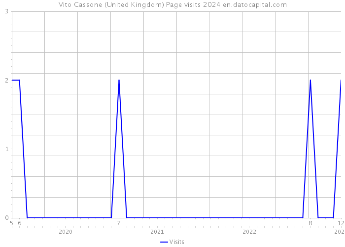 Vito Cassone (United Kingdom) Page visits 2024 