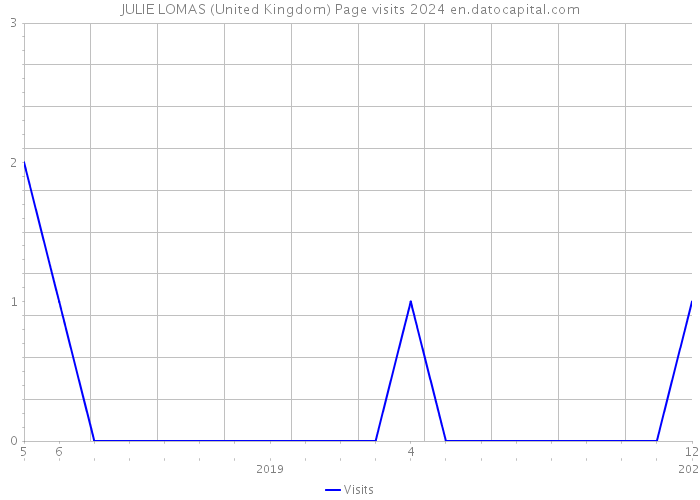 JULIE LOMAS (United Kingdom) Page visits 2024 