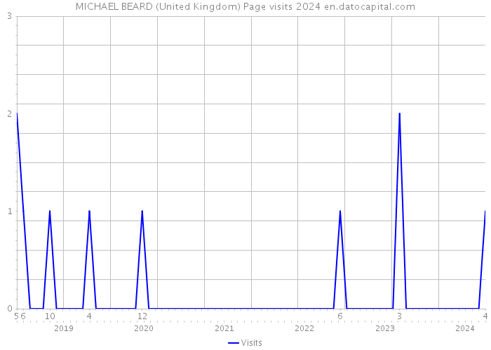 MICHAEL BEARD (United Kingdom) Page visits 2024 