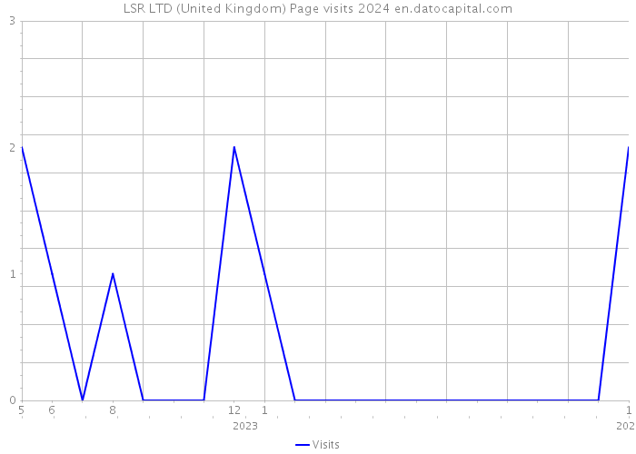 LSR LTD (United Kingdom) Page visits 2024 