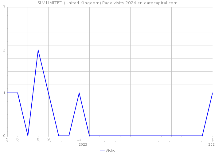 SLV LIMITED (United Kingdom) Page visits 2024 