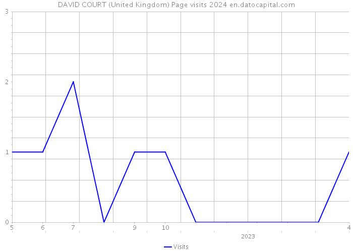 DAVID COURT (United Kingdom) Page visits 2024 