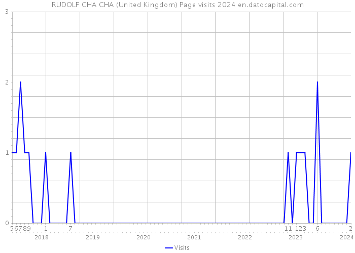 RUDOLF CHA CHA (United Kingdom) Page visits 2024 