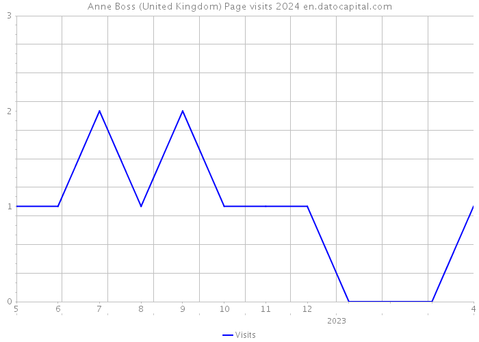 Anne Boss (United Kingdom) Page visits 2024 