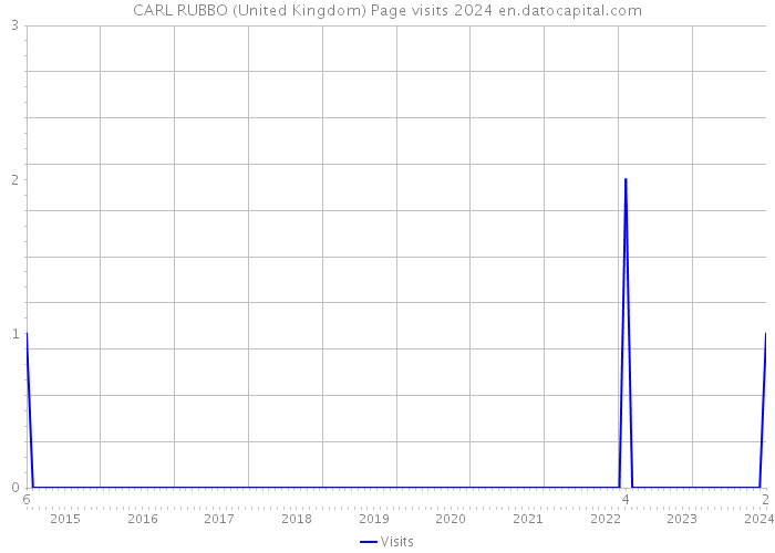 CARL RUBBO (United Kingdom) Page visits 2024 